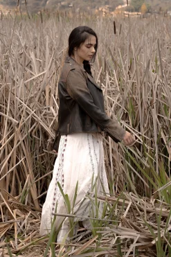 Best Sale Frye Authentic Soft Lamb Crackle Leather Biker Jacket Brown