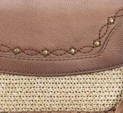 Cheap Frye Ava Raffia Convertible Belt Bag Cognac