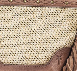 Online Frye Ava Raffia Mini Bucket Cognac