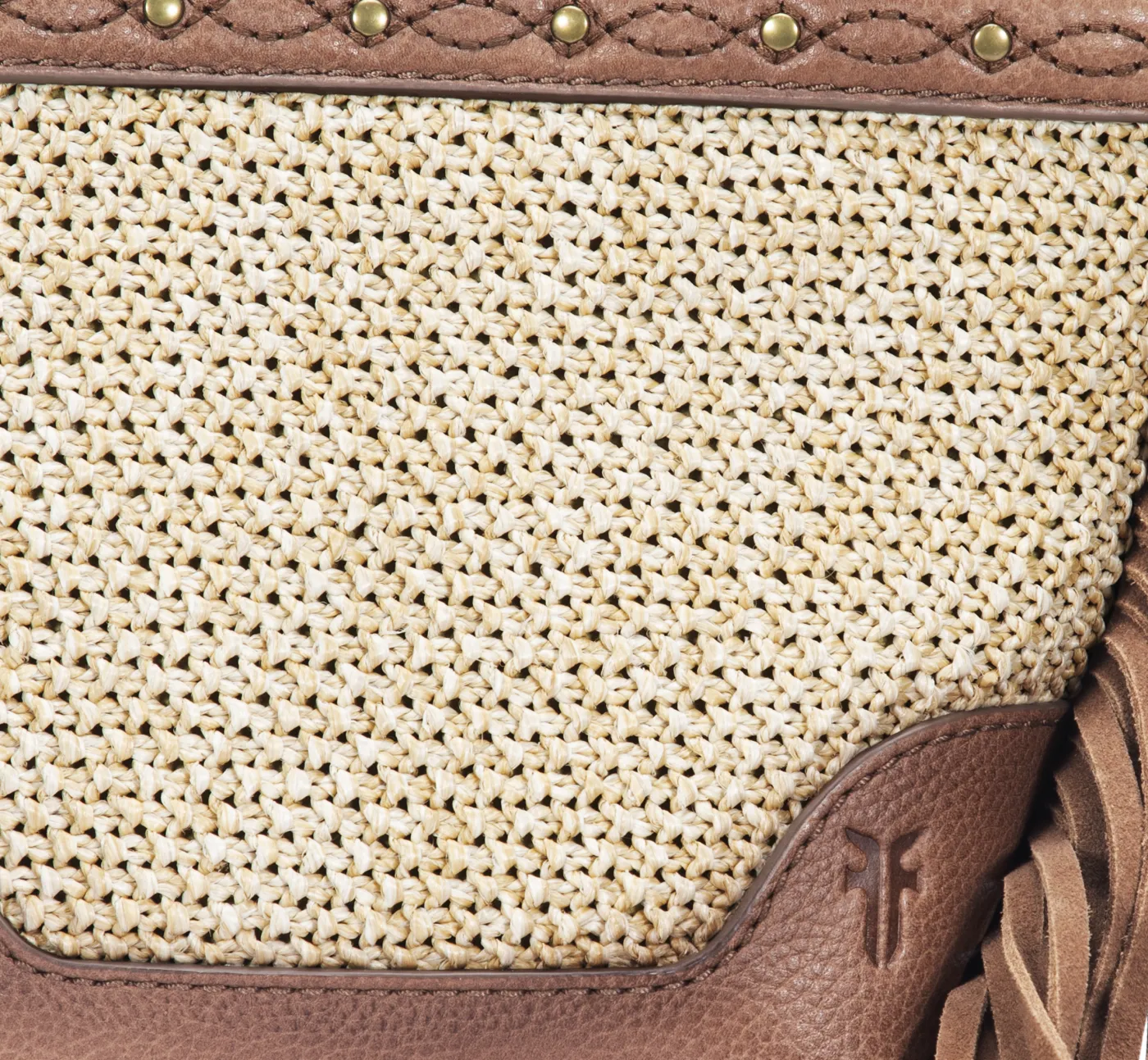 Online Frye Ava Raffia Mini Bucket Cognac