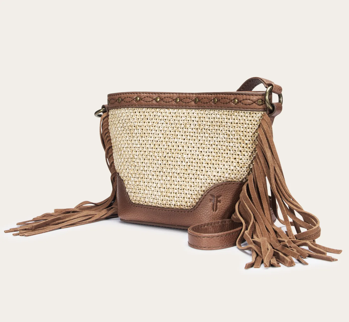 Online Frye Ava Raffia Mini Bucket Cognac