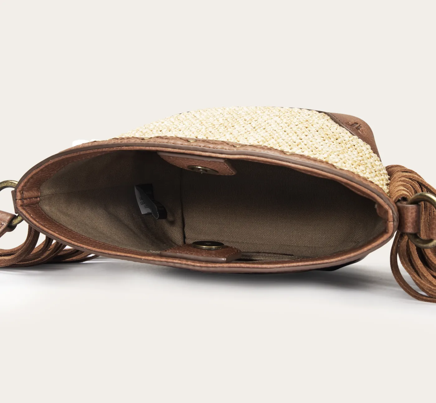 Online Frye Ava Raffia Mini Bucket Cognac