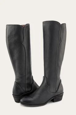 Clearance Frye Carson Piping Tall Wide Calf