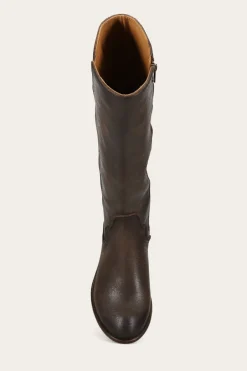 Clearance Frye Carson Piping Tall Wide Calf