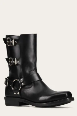 Shop Frye Conway Moto Harness Black