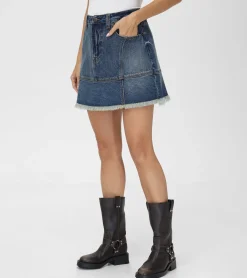 Cheap Frye Denim Mini Skirt Mustang Wash