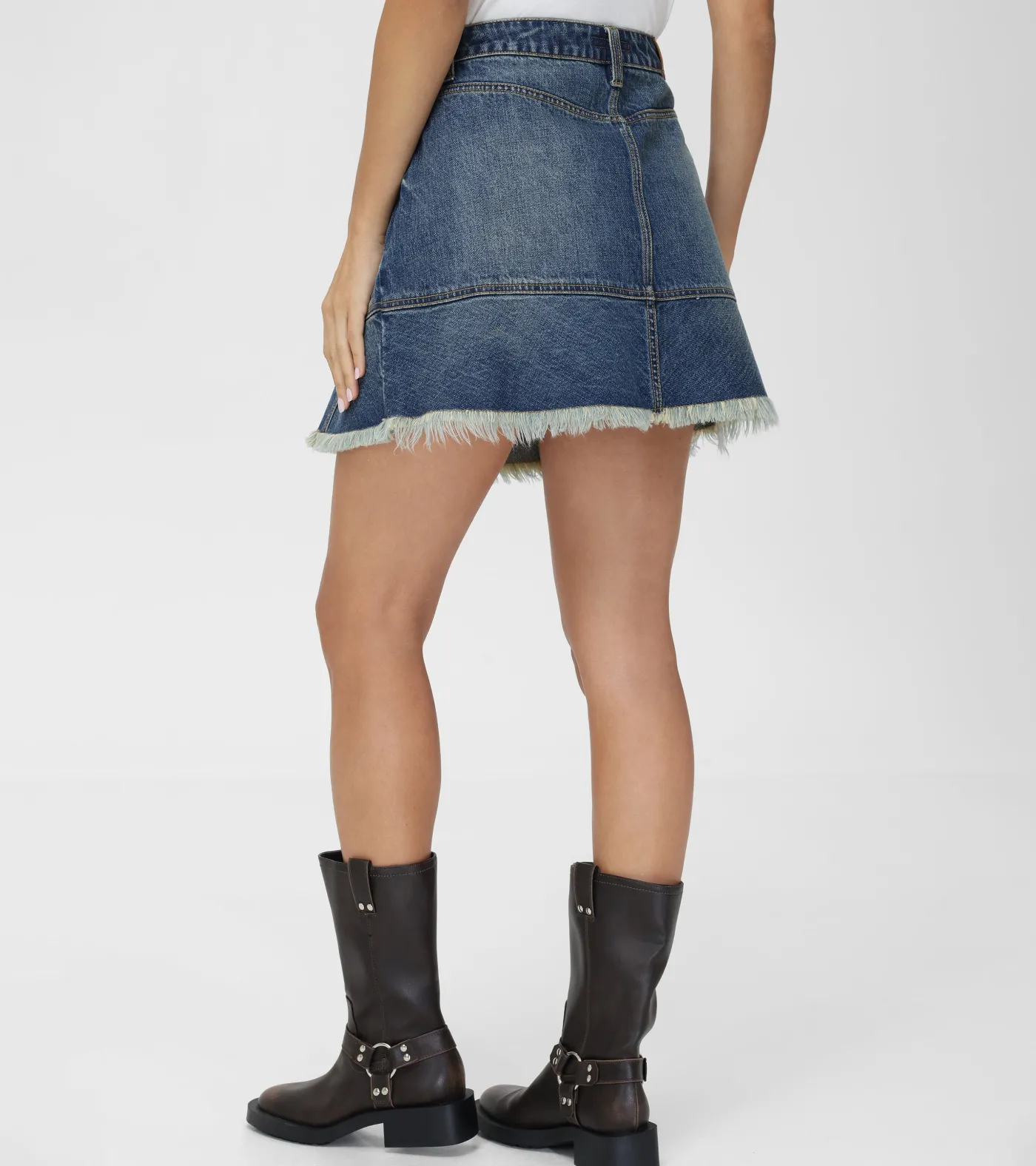 Cheap Frye Denim Mini Skirt Mustang Wash