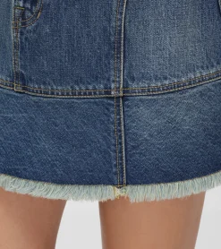 Cheap Frye Denim Mini Skirt Mustang Wash