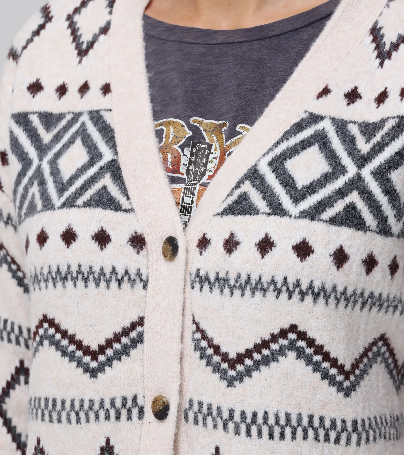 Sale Frye Fairisle Boyfriend Cardigan