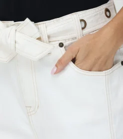 Best Frye High Waisted Belted Short Coconut Wash