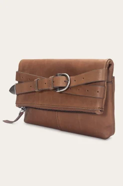 Shop Frye Jean Crossbody Clutch Cognac