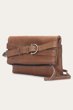 Shop Frye Jean Crossbody Clutch Cognac