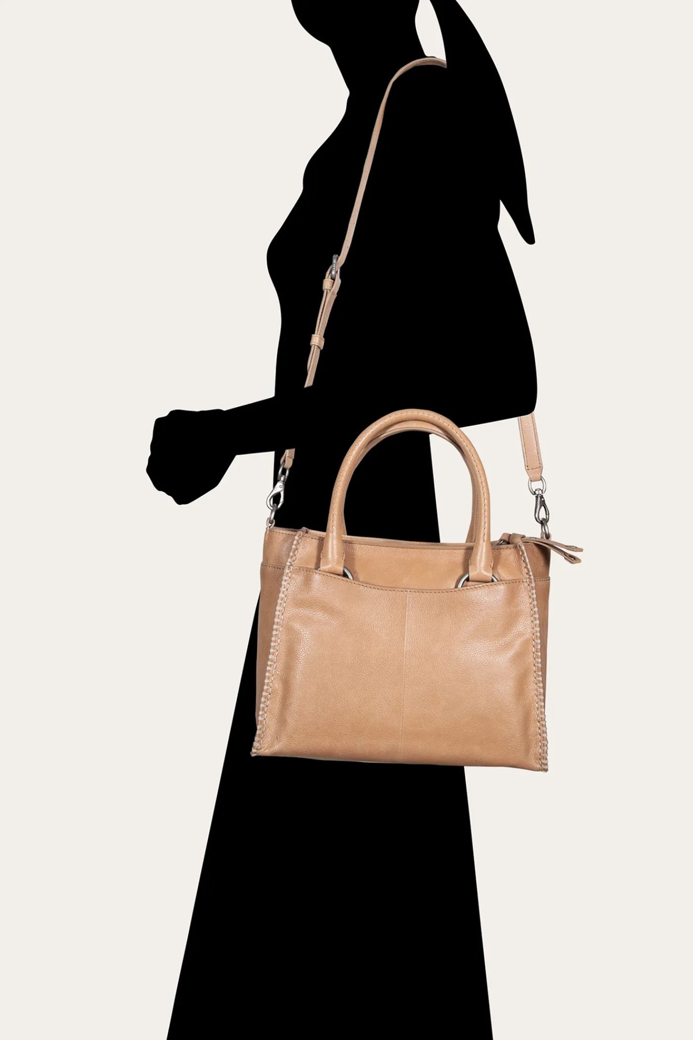 Hot Frye Joy Satchel BEIGE