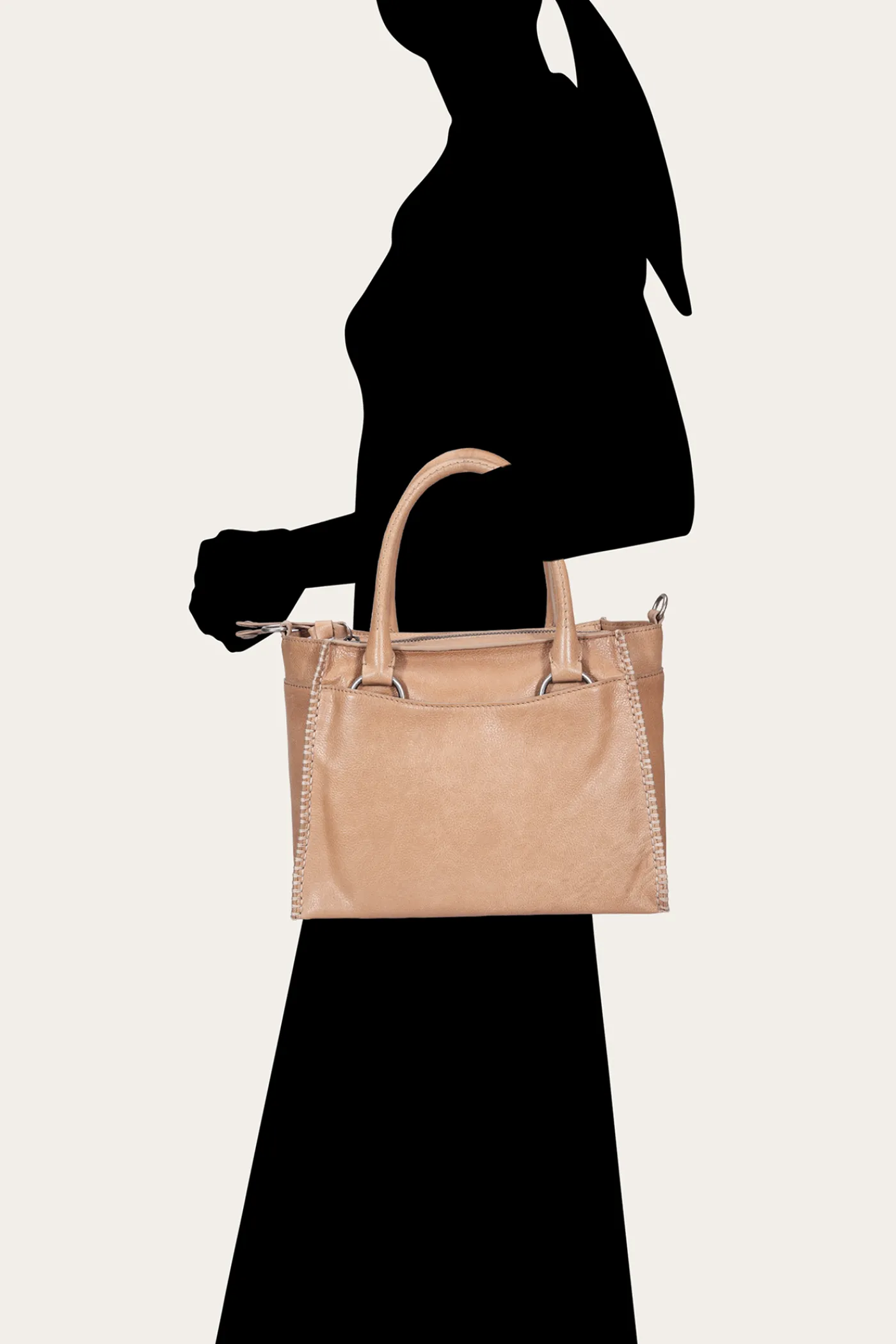 Hot Frye Joy Satchel BEIGE