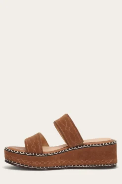 New Frye Joy Woodstock 2 Band Platform Slide