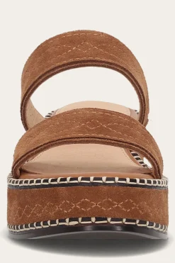 New Frye Joy Woodstock 2 Band Platform Slide