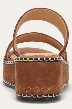 New Frye Joy Woodstock 2 Band Platform Slide