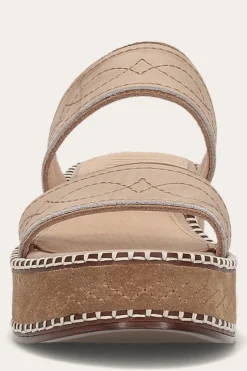 New Frye Joy Woodstock 2 Band Platform Slide