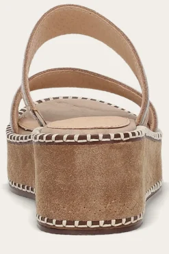 New Frye Joy Woodstock 2 Band Platform Slide