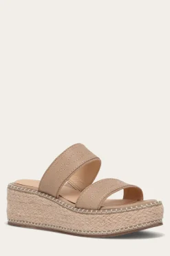 New Frye Joy Woodstock 2 Band Platform Slide