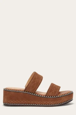 New Frye Joy Woodstock 2 Band Platform Slide