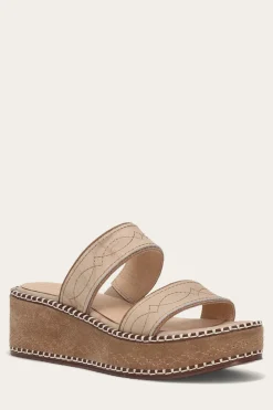 New Frye Joy Woodstock 2 Band Platform Slide