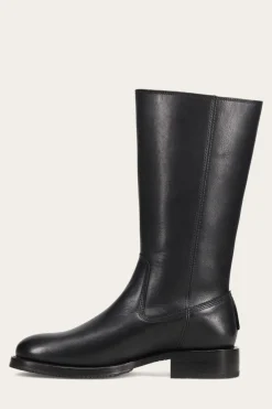 Discount Frye Madison Heavy Zip Tall Black