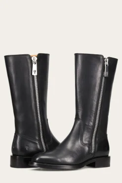 Discount Frye Madison Heavy Zip Tall Black