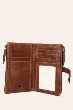 Shop Frye Melissa Double Zip Wallet