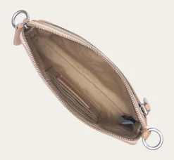 Outlet Frye Melissa Straw Crossbody Wristlet Beige