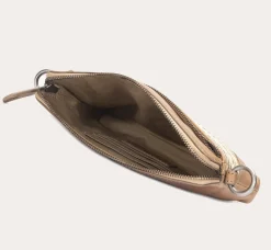 Outlet Frye Melissa Straw Crossbody Wristlet Beige