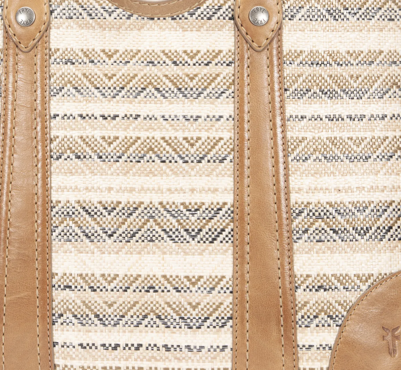 Fashion Frye Melissa Straw Shopper Beige