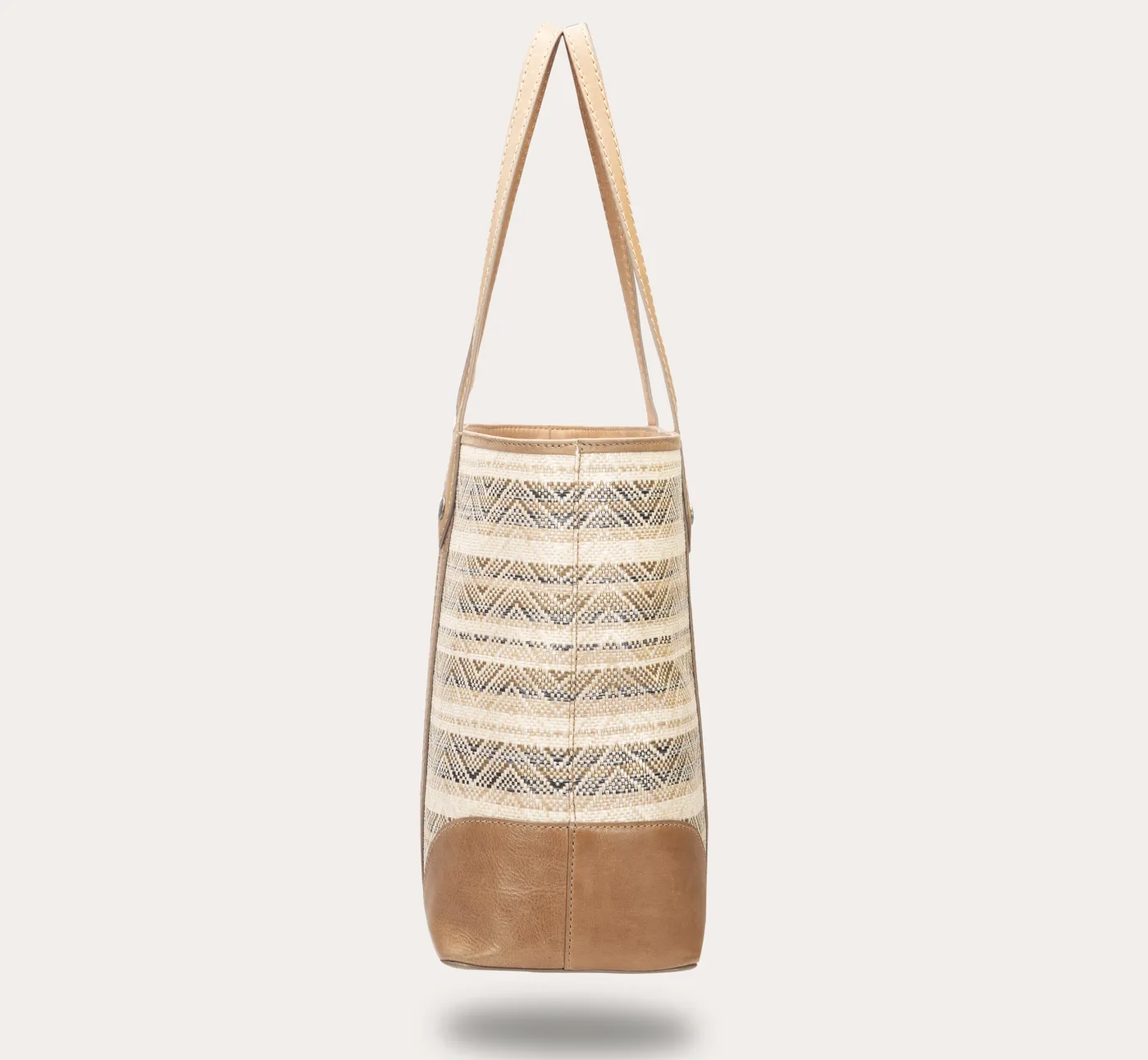 Fashion Frye Melissa Straw Shopper Beige