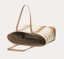 Fashion Frye Melissa Straw Shopper Beige