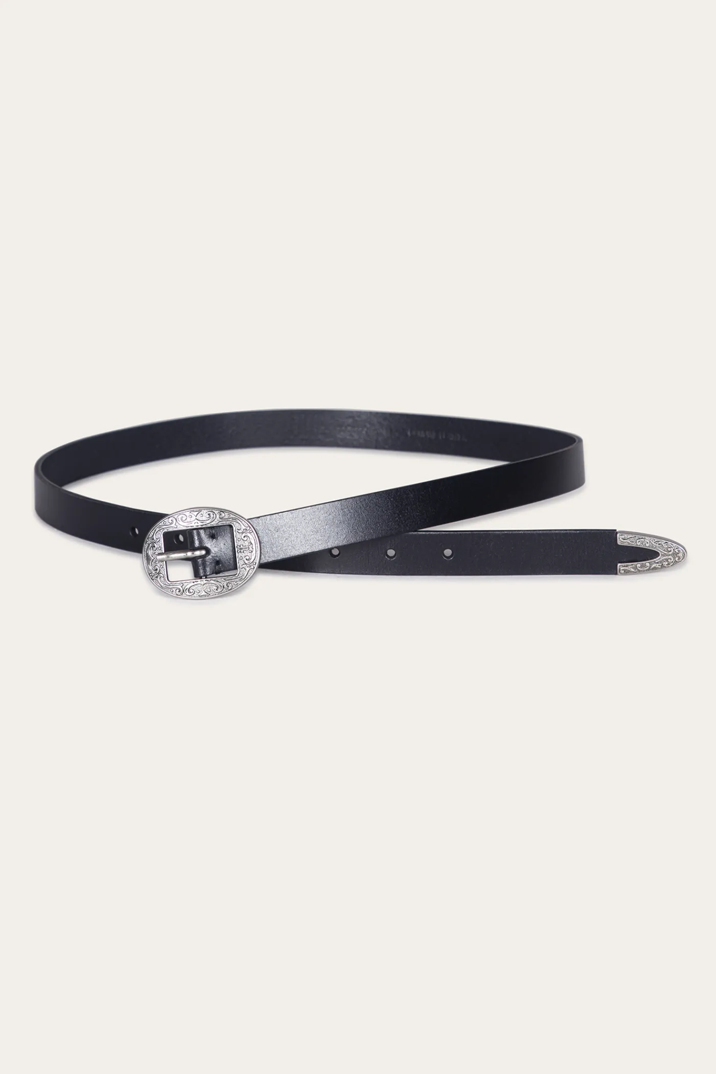 Clearance Frye 21mm Logo Western Center Bar Belt