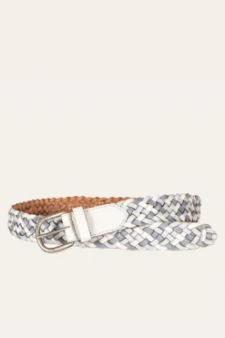 Sale Frye 35MM Tonal Woven Leather Belt