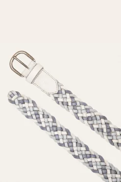 Sale Frye 35MM Tonal Woven Leather Belt