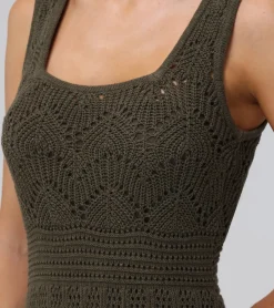 Fashion Frye Open Stitch Maxi Sweater Dress