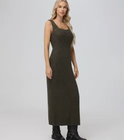Fashion Frye Open Stitch Maxi Sweater Dress