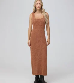 Fashion Frye Open Stitch Maxi Sweater Dress