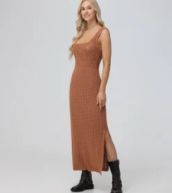 Fashion Frye Open Stitch Maxi Sweater Dress