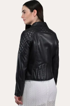 Sale Frye Oxblood Biker Jacket