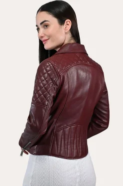 Sale Frye Oxblood Biker Jacket