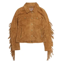 Flash Sale Frye Oxblood Fringed Jacket