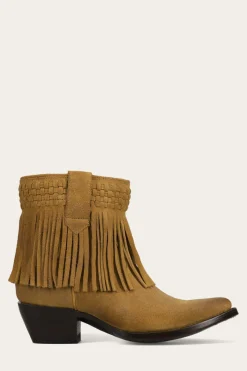 Clearance Frye Sacha Short Fringe Bootie