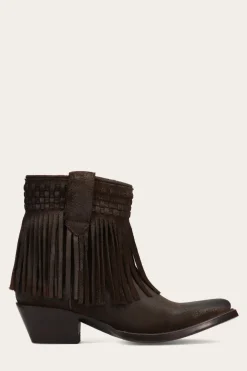 Clearance Frye Sacha Short Fringe Bootie