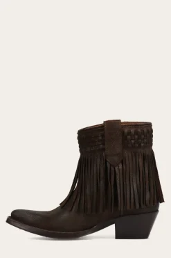 Clearance Frye Sacha Short Fringe Bootie