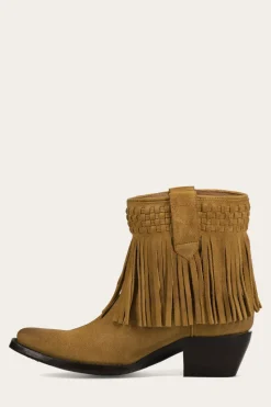 Clearance Frye Sacha Short Fringe Bootie