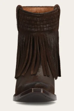 Clearance Frye Sacha Short Fringe Bootie
