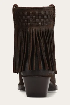Clearance Frye Sacha Short Fringe Bootie